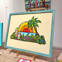 【原画】SURF7S UP / F6号(410×318mm) フレーム付