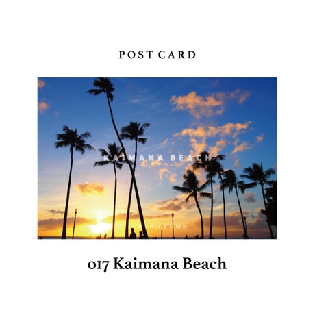 オリジナル  Photograph ポストカード  5枚セット  Waikiki