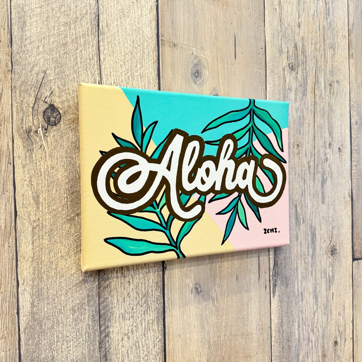 ★ALOHA★！キャンバスアート 原画】Aloha / F1号(220×160mm) | ICHI NO YUME STORE