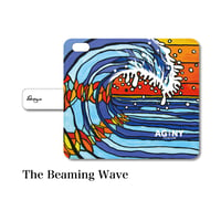 全スマホ対応 マルチタイプ手帳型カバー “The Beaming Wave”