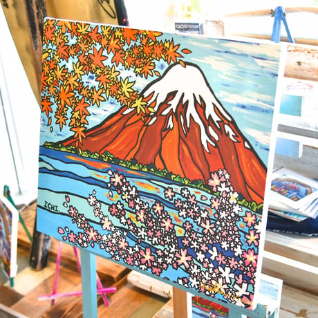 木張りキャンバスプリント/Artist Proof F10号 “The Story Of FUJIYAMA”