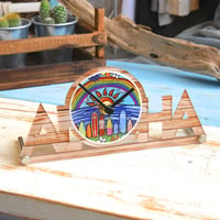 【数量限定】ALOHA オリジナル置き時計 “Surf Rider Rainbow”