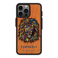 iPhoneシリーズ  対応  ウッドケース  〝LION〟