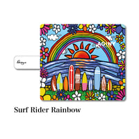 全スマホ対応 マルチタイプ手帳型カバー “Surf Rider Rainbow”