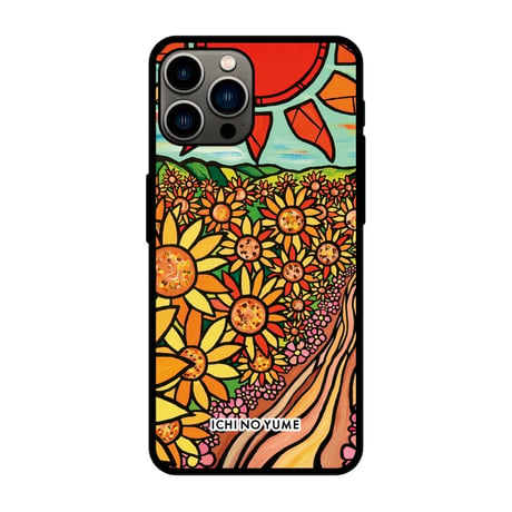 iPhone ガラスハードケース ラウンド型 Himawari