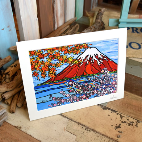 A4 ArtPrint マットフレーム “The Story Of FUJIYAMA”