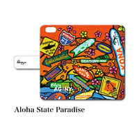 全スマホ対応 マルチタイプ手帳型カバー “Aloha State Paradise”