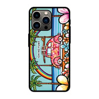 iPhone ガラスハードケース ラウンド型 Time