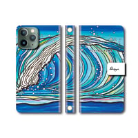iPhoneシリーズ対応 手帳型カバー “TheWave”