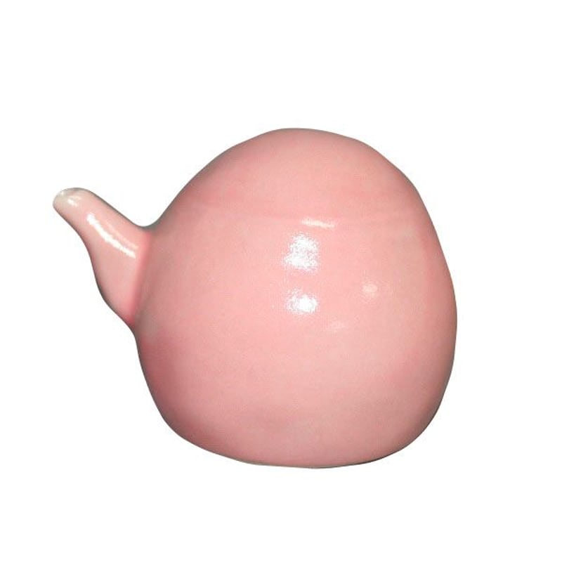 九谷焼 水差（桃色・濃い色） | 上杉文林堂