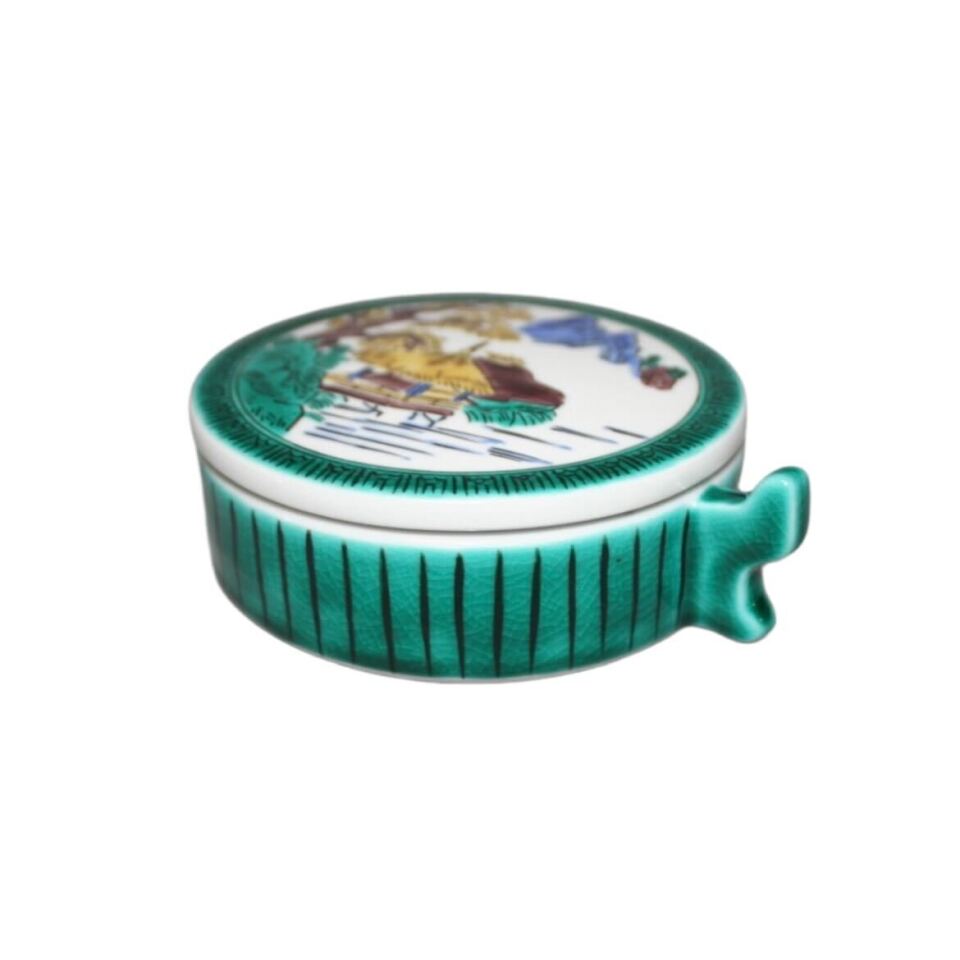 九谷焼　青九谷焼　山水 九谷焼 青九谷焼 山水