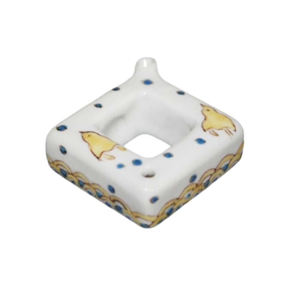 九谷焼 千鳥文様四角型ミニ水滴 | 上杉文林堂