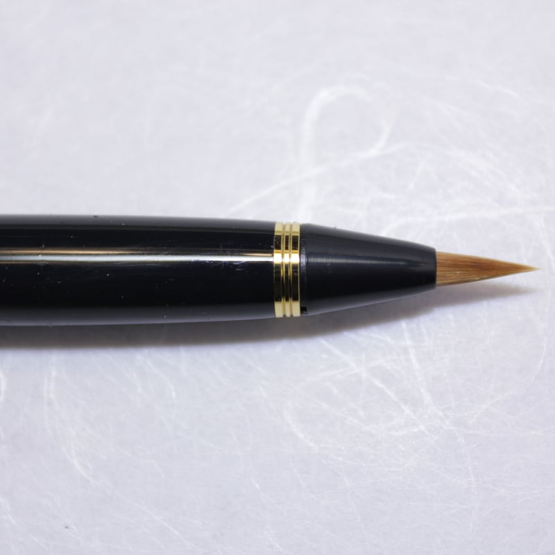 くれ竹万年毛筆 蒔絵物語 瑞鳥鳳凰 黒 | 上杉文林堂