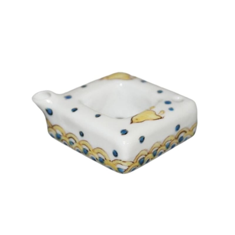 九谷焼 千鳥文様四角型ミニ水滴 | 上杉文林堂