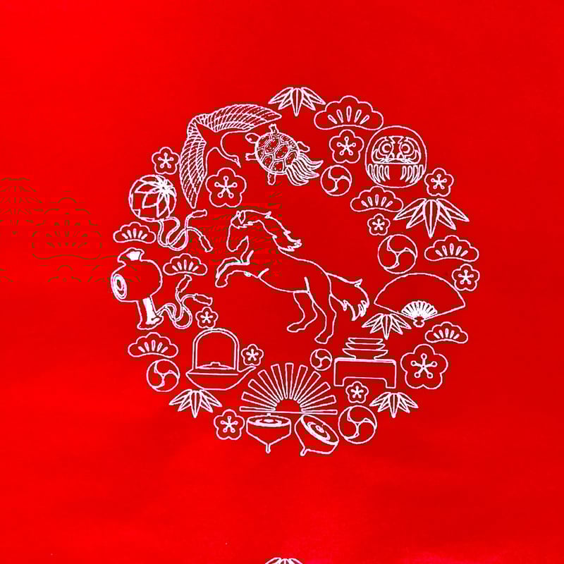 令和8年 干支画仙紙 午（うま） 【赤】・【白】 各5枚入 | 上杉文林堂