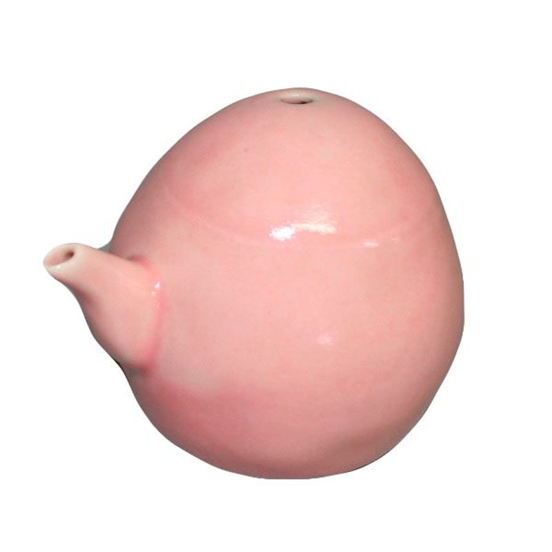 九谷焼 水差（桃色・濃い色） | 上杉文林堂