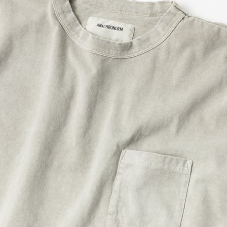 PIGMENT DYED POCKET S/S T-S BEIGE