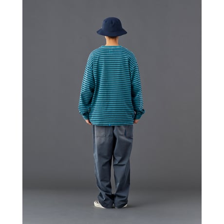 PIGMENT DYED STRIPED L/S
