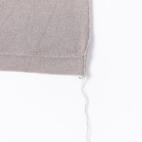 PLAIN KNIT S/S T-S BEIGE