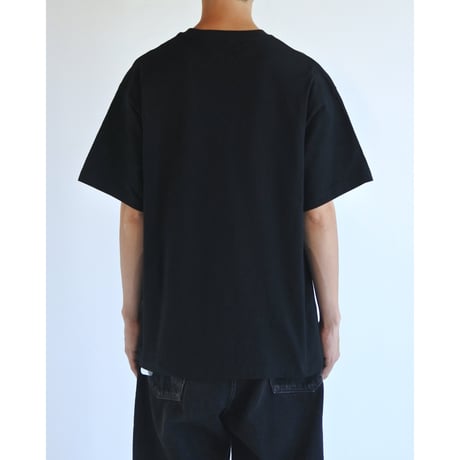 ICON THREADS GLITCH EMBROIDERY S/S T-S - BLACK