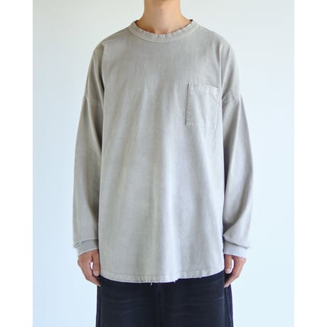 PIGMENT DYED POCKET L/S T-S