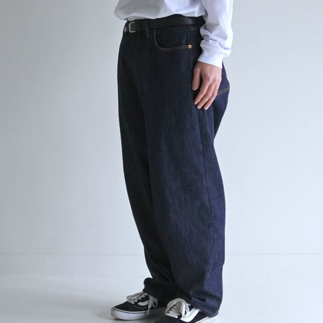 AN333 CHEAK COMBI DENIM 5P PANTS INDIGO(OW)