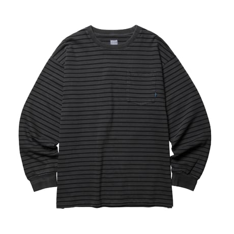 PIGMENT DYED STRIPED L/S
