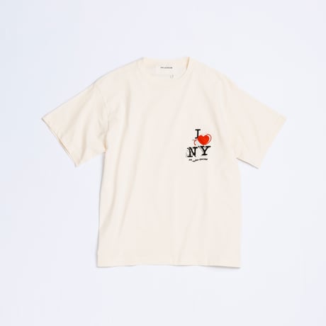 ICON THREADS GLITCH EMBROIDERY S/S T-S - BEIGE