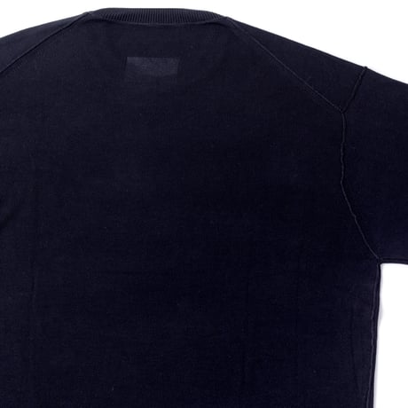 PLAIN KNIT S/S T-S BLACK