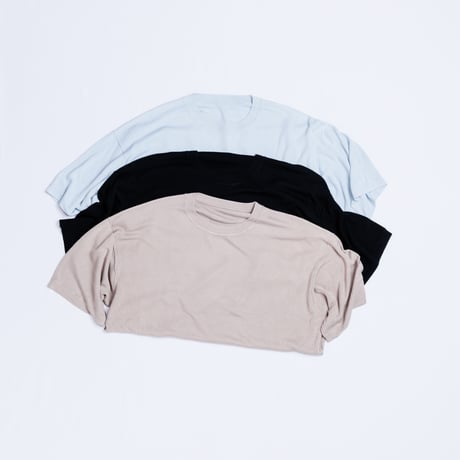 PLAIN KNIT S/S T-S SAX