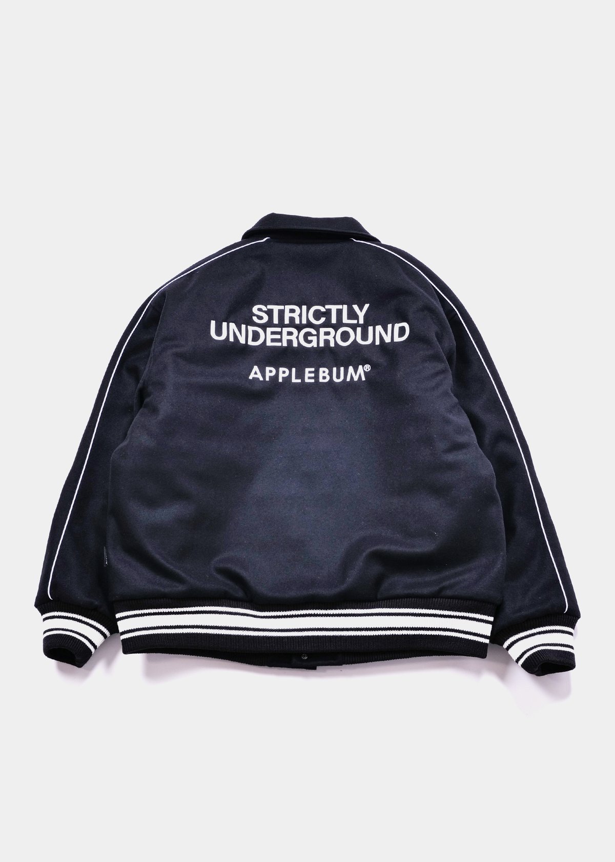 COLLARED MELTON STADIUM JACKET | independence