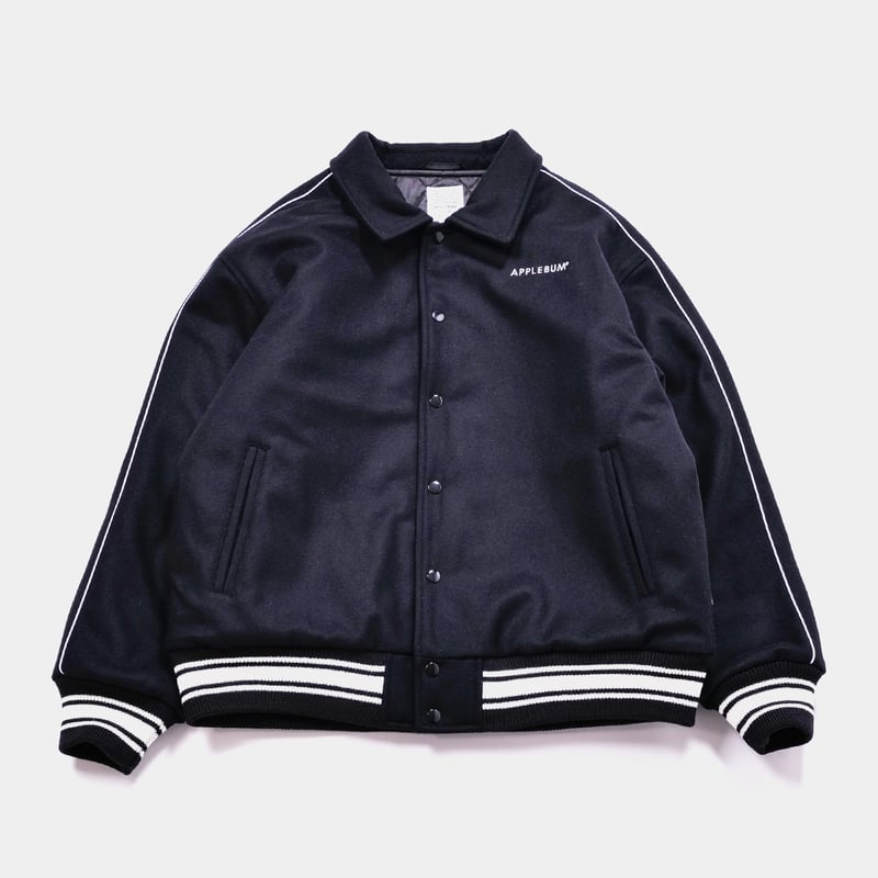 COLLARED MELTON STADIUM JACKET | independence