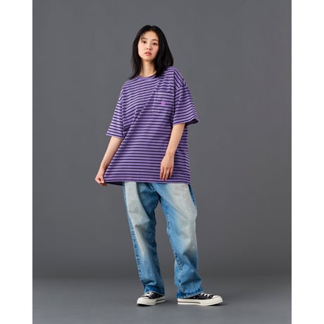 PIGMENT DYED STRIPED S/S SHIRT