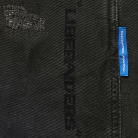 HANDWRITING PRINT CHINO SARROUEL PANTS