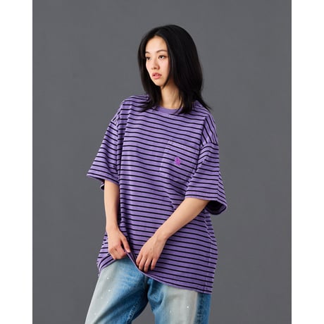 PIGMENT DYED STRIPED S/S SHIRT