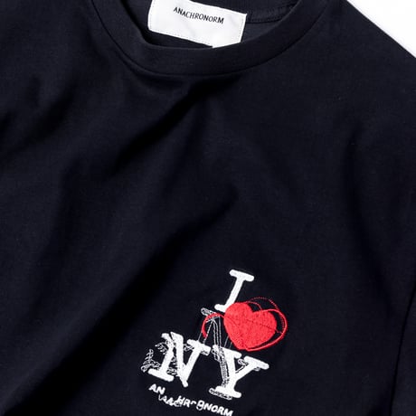 ICON THREADS GLITCH EMBROIDERY S/S T-S - BLACK