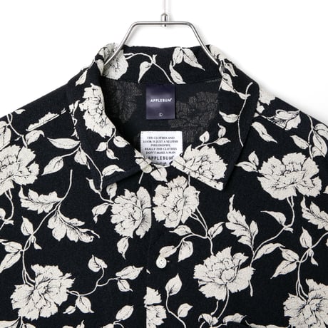 CHIRIMEN KNIT ALOHA SHIRT (OVERSIZED)