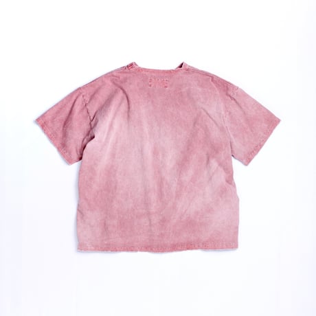 PIGMENT DYED POCKET S/S T-S RED