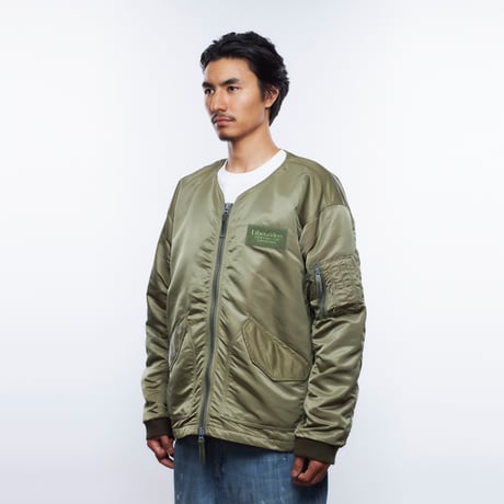 COLLARLESS FLIGHT JACKET