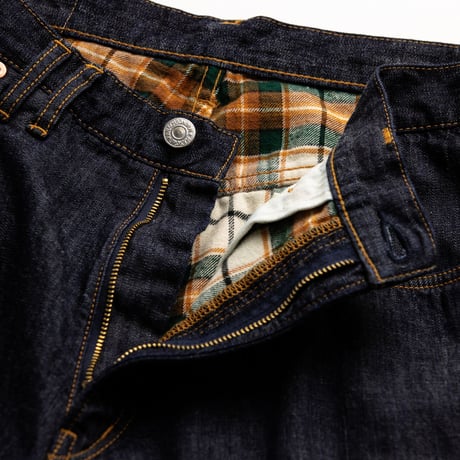 AN333 CHEAK COMBI DENIM 5P PANTS INDIGO(OW)
