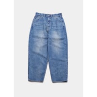 “SELENA” WIDE TAPERED DENIM PANTS (DAMAGE)