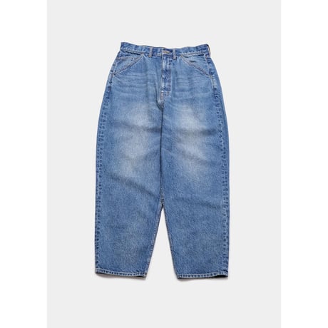 “SELENA” WIDE TAPERED DENIM PANTS (DAMAGE)