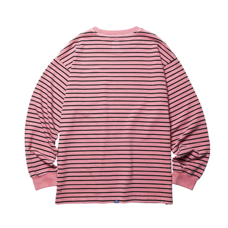 PIGMENT DYED STRIPED L/S
