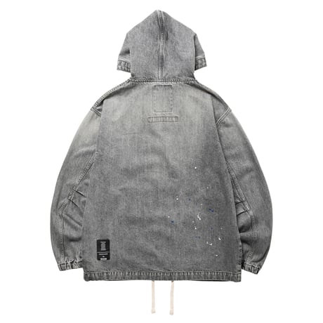 DENIM ZIP HOODIE