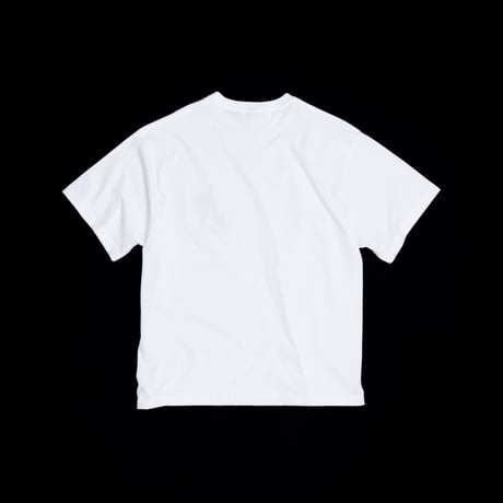 ICON THREADS GLITCH EMBROIDERY S/S T-S - WHITE