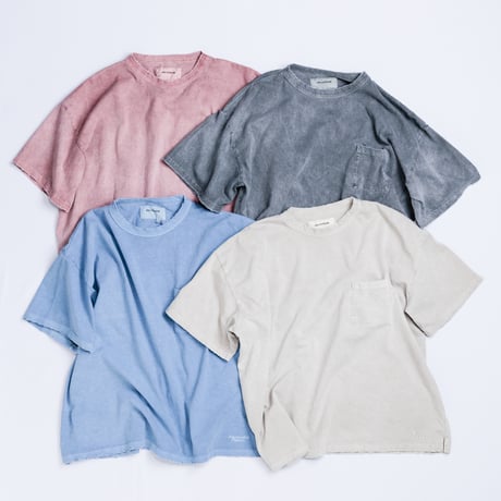 PIGMENT DYED POCKET S/S T-S BLACK