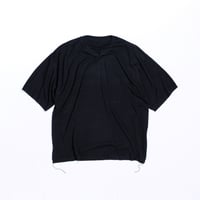 PLAIN KNIT S/S T-S BLACK