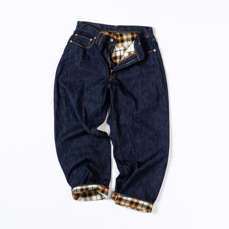 AN333 CHEAK COMBI DENIM 5P PANTS INDIGO(OW)