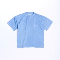 PIGMENT DYED POCKET S/S T-S BLUE