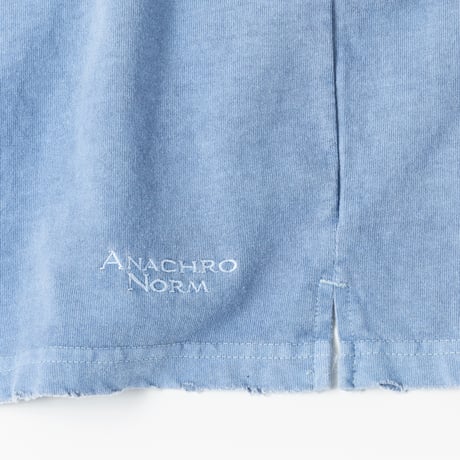 PIGMENT DYED POCKET S/S T-S BLUE
